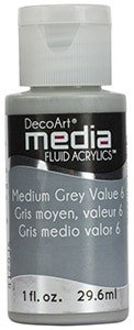 Fluid akrylowy w płynie Medium Grey Value